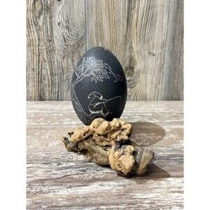 Hand Carved Star Fisher Galaxy Space Tree Morphing Flying Fish Emu Egg Shell